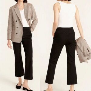 J. Crew black crop cuffed wool pant 6